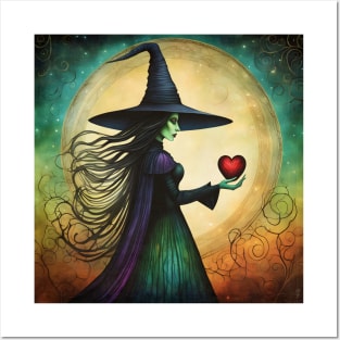 Evil Witch With Stolen Heart Posters and Art